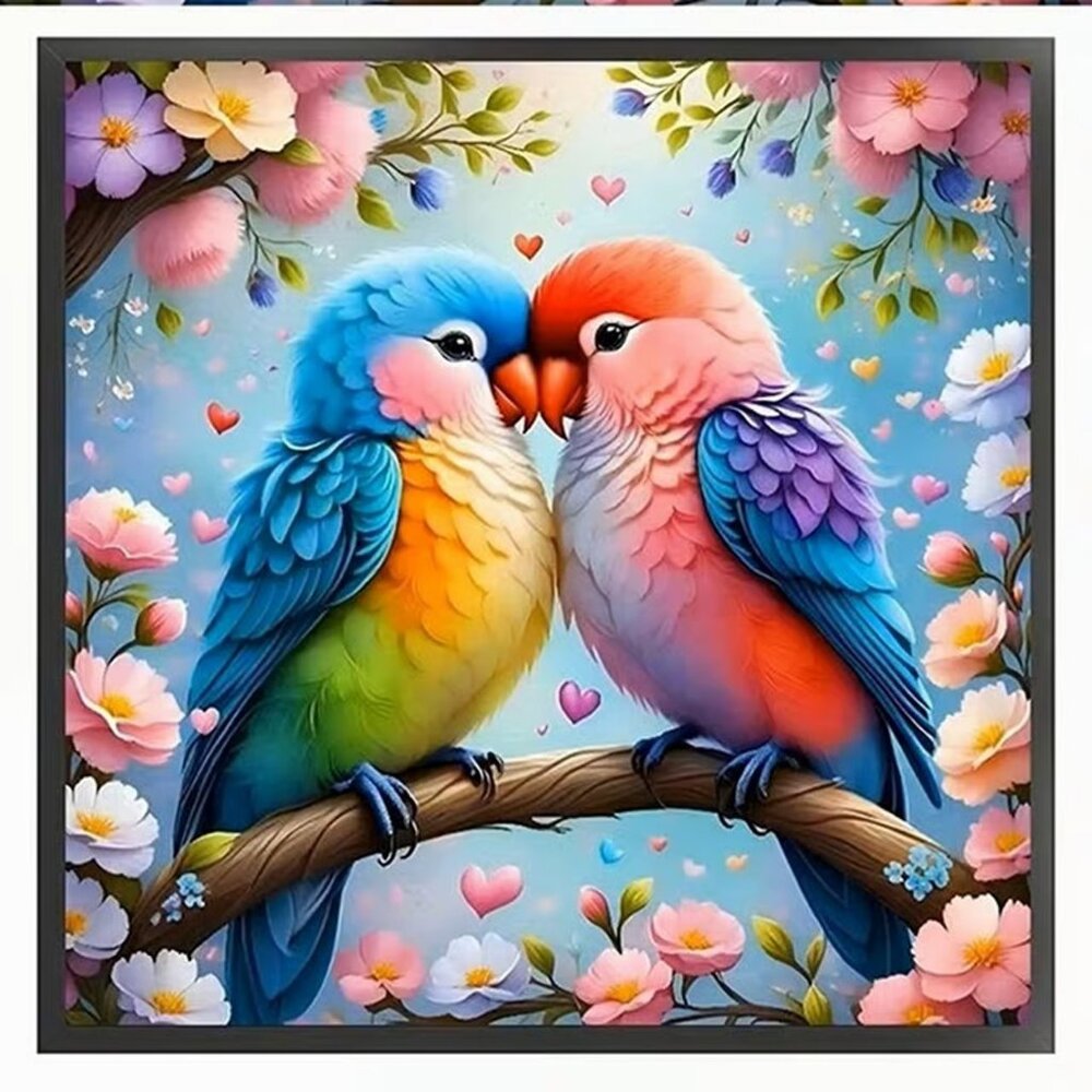 Rainbow Birds Diamond Painting Kit